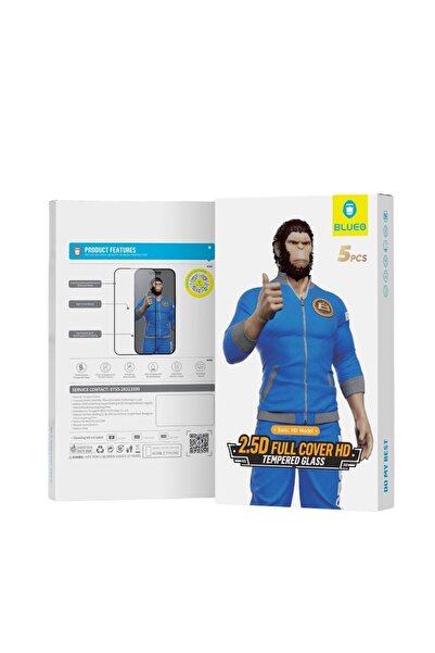 BLUEO iPhone 14 / 13 / 13 Pro 2.5D Silk Full Cover Glass Hd Glass Screen Prot...