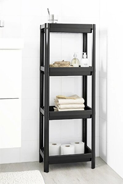 qualitysm Pratik Çok Amaçlı Düzenleyici Kullanışlı 4 Katlı Raf Ünitesi Kolay Kurulum