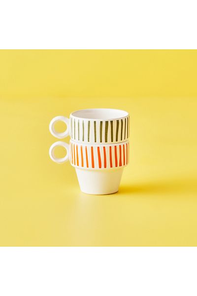 Bella Maison Stripe Espresso Set of 2 (105 Cc)