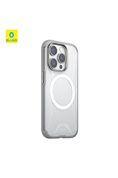 BLUEO İphone 15 Pro Max Ape Legend Serisi Magsafe Uyumlu Gri Anti-drop Telefo...