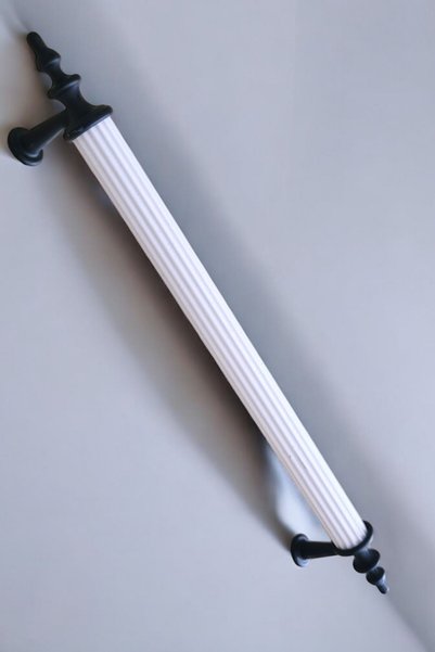 ABERTİCARET 1. Class Metal Peak White Black 160 mm (16 cm) Kitchen, Cabinet, Drawer Handle