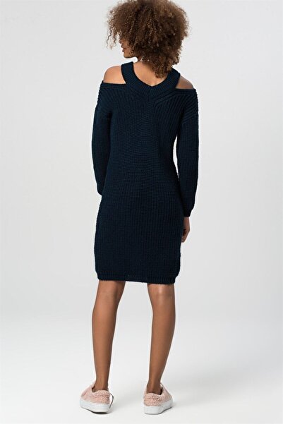 citystyle Синя сукня з відкритими плечима з трикотажу