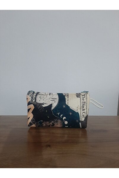 owl bag fairycore Aesthetic - Чорна кошка з візерунком дизайн пенал - косметичка