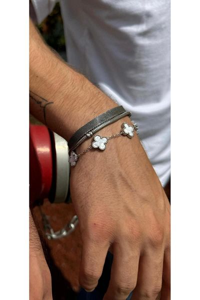 Aksesuar Clover Steel Bracelet
