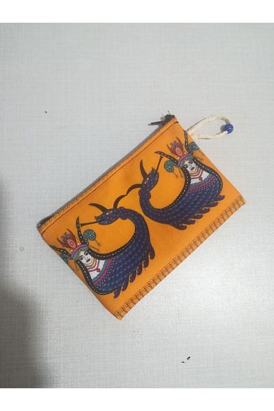 owl bag Şahmeran No 1 Suport stilou din pânză cu design cu model-portofel