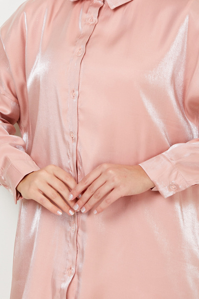 ModaMerve PowDer ColoreD Button DetaileD Stylish Set - 4702ZNK903-M