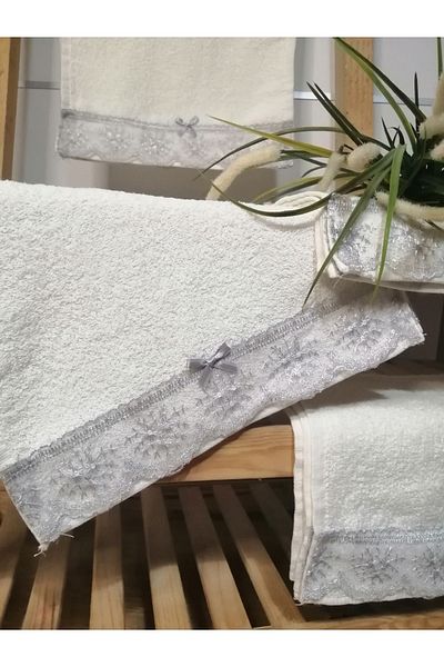 eminentsmell Πετσέτα χεριών 12τμχ Δαντελωτό Υπόσχεση Αρραβώνα Χένα Γάμος Περιτομή Δώρο Κονβάι Προίκα Αυτοκινήτου Πετσέτα 30*50cm