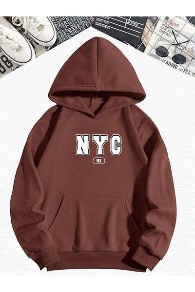 BENROMA NYC 91 Printed - Суитшърт с качулка Oversize
