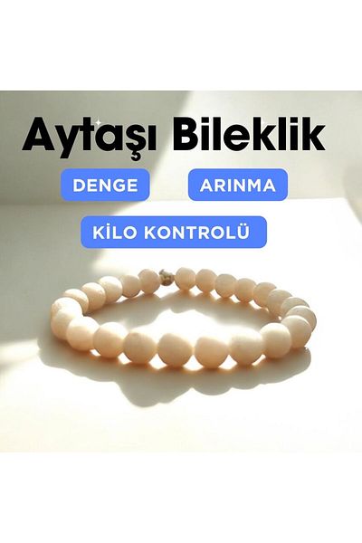 Katha Ritüel Moonstone Bracelet - Natural Stone for Emotional Balance and Weight Control