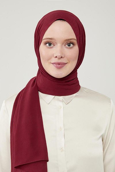 Levidor Şal de crep îngheţat Burgundy - Culoare uni