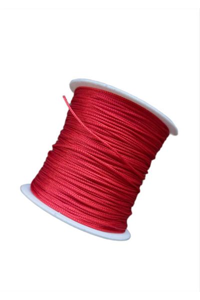Bonanka Flag Red Color 100 Meters Parachute Macrame Bracelet Knitting Rope (1.0 Mm)