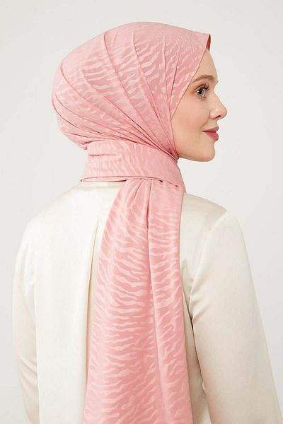 Levidor Σάλι Elegance Jacquard με ροζ σχέδιο