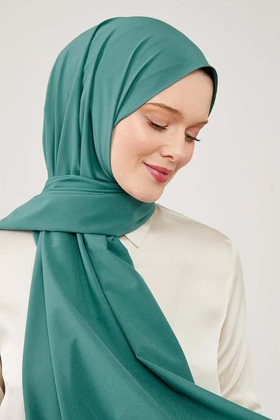 Levidor Σάλι Elegance Mint Green με απλό σχέδιο