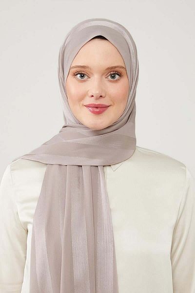 Levidor ToKyo Patterned K.minK Glitter Stripe Shawl