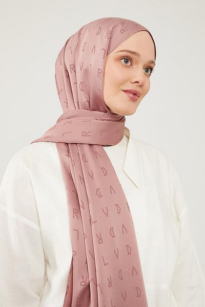 Levidor Σάλι ζακάρ με στάμπα Rose LVD