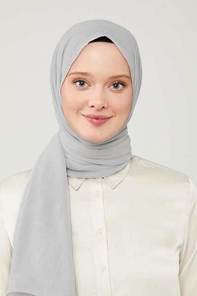 Levidor A.Grey Frozen Crepe Shawl - Μονόχρωμο