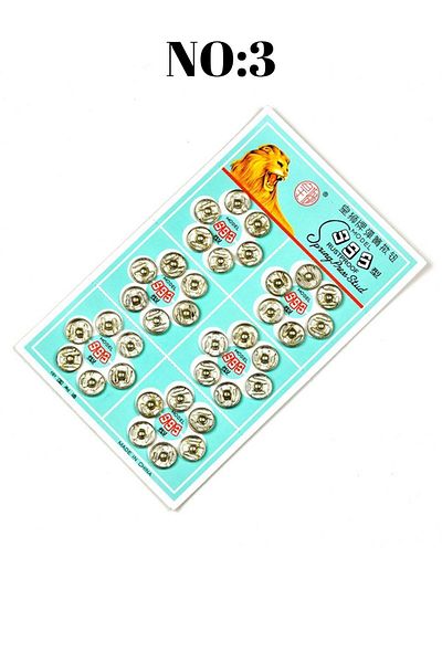 vollen yarn Silver Colored Snap Button - Size 3
