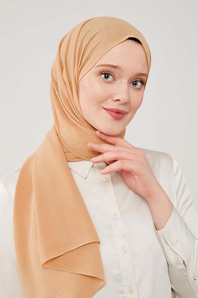 Levidor Μουστάρδα Frozen Pancake Shawl - Μονόχρωμο