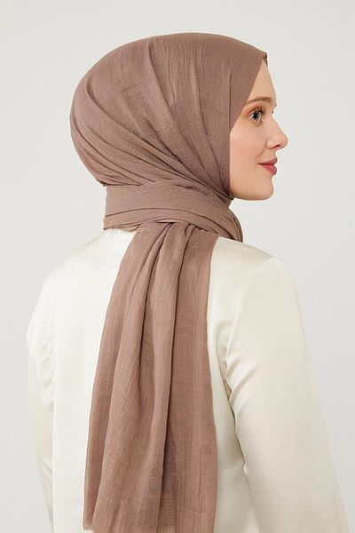 Levidor K.Mink Wrinkled Fabric Hawaiian Shawl