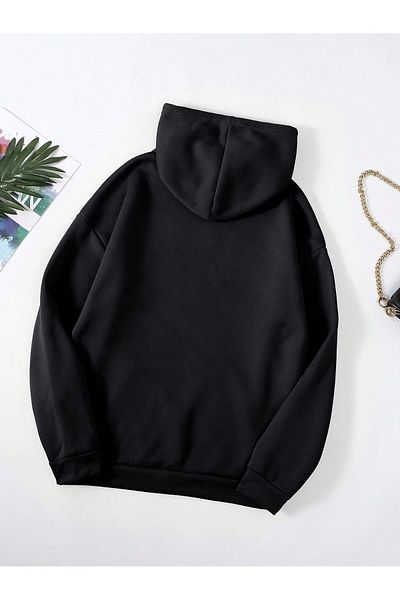 MODAVİBE Plus Size Hooded Women's Sweatshirt
