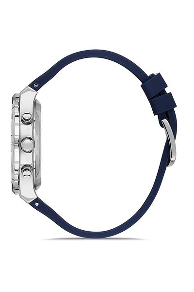 FERRO Fm3178 Men's Navy Color Wristwatch - Silicone Functions, Bracelet Gift