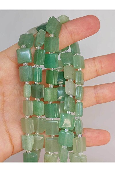 Yasamtohumu Довжина 9 см! Камінь авентурин - квадратний з боковими виїмками 1...