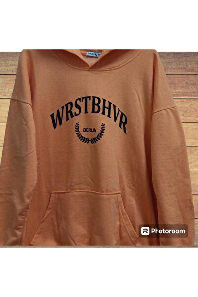 KOZİA OUTDOORS سويت شيرت بغطاء للرأس كبير الحجم للجنسين - مطبوع عليه Malkoçbey