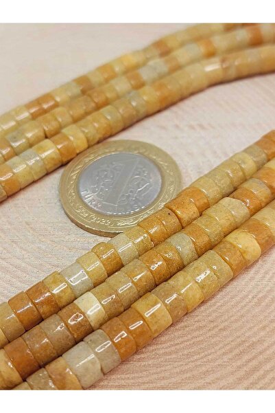 Yasamtohumu 9cm duge perle u obliku ahat kamena - 3x6mm (49352)