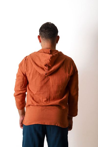 Botex Hooded Men's Muslin Shirt