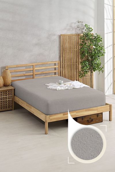 The Berb Cotton Towel Sheet - 4-Side Elastic, Single/Double, Elastic Towel Sheet