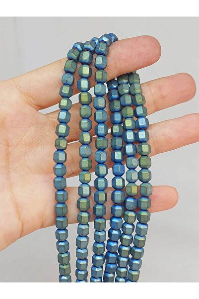 Yasamtohumu 9cm duge perle od hematitnog kamena - 5.5mm (48170)
