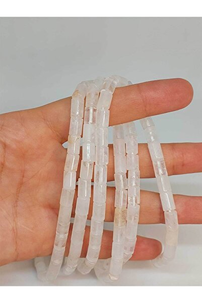 Yasamtohumu Kristalni kvarcni kamen - cilindar kroj četvrtine niti 5.5x7.5mm ...