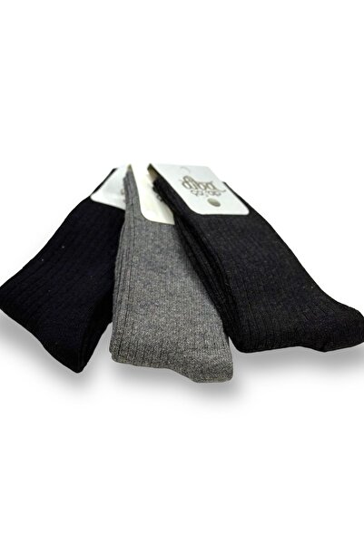 Nitesheys 3 Adet Gerçek Yün Kışlık Kalın Kadın Soket Çorap Bot Çorabı