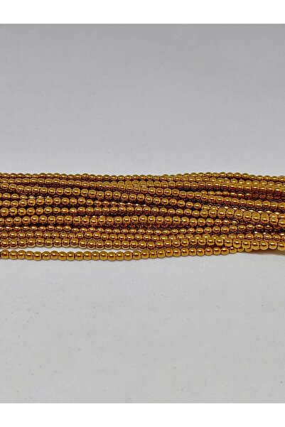 Yasamtohumu Četvrtina niza od hematitnog kamena - dužina 9 cm, 2 mm (35615)