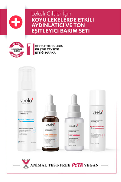 VEELA Lekeli Ciltler İçin Koyu Lekelerde Etkili Aydınlatıcı ve Ton Eşitleyici...