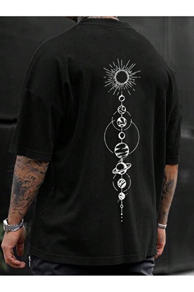 MODAVİBE Tricou bărbătesc cu imprimeu Planet MODAVİBE