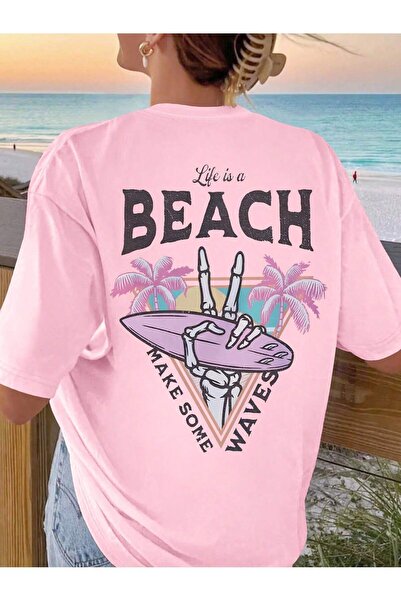 MODAVİBE Tricou pentru femei Fashion Vibe - Largi, Imprimat