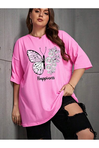 MODAVİBE Tricou pentru femei Moda Vibe - Imprimat cu fluturi