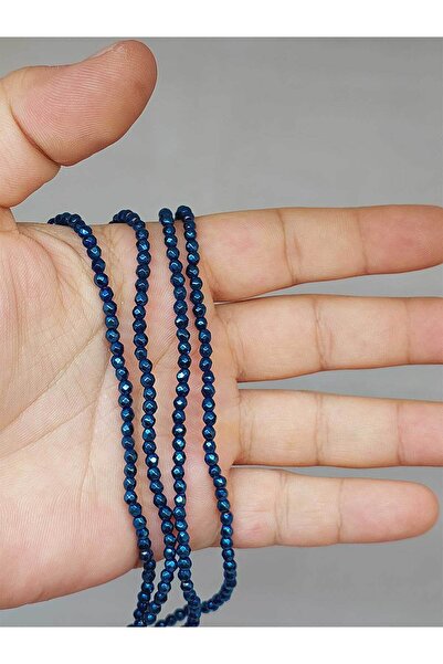 Yasamtohumu 9 см завдовжки гематит - 3 мм фасетований наріз, чверть низки (52...