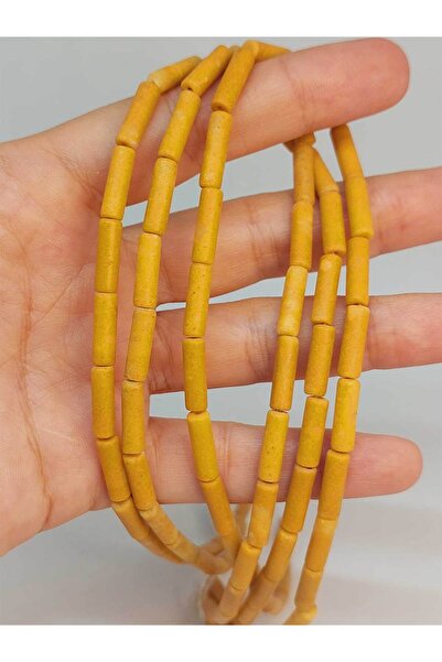 Yasamtohumu Jasper kameni cilindar kroj 4x12.5mm - Četvrtina niti (9cm dužine...