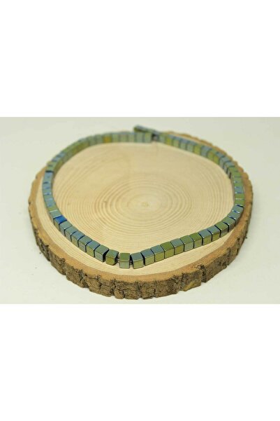 Yasamtohumu 9 cm dugačka kocka od hematitnog kamena u obliku četvrtine - 24415