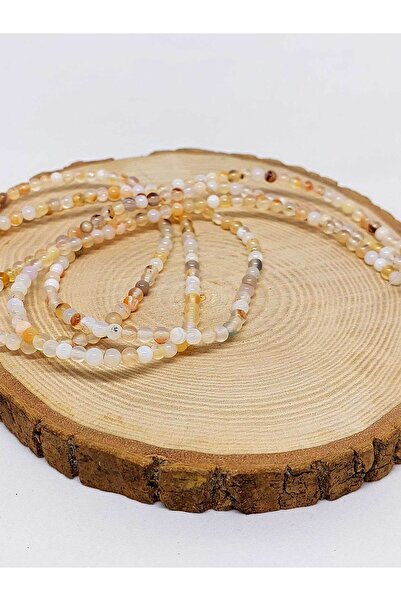 Yasamtohumu Четверть нитки агату - довжина 9 см, 4 мм (44550)