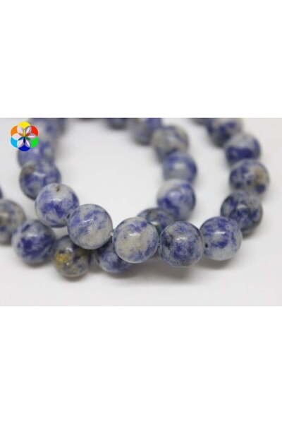 Yasamtohumu 10 mm Sodalit Piatră Colier Sfert - are o lungime de 9 cm