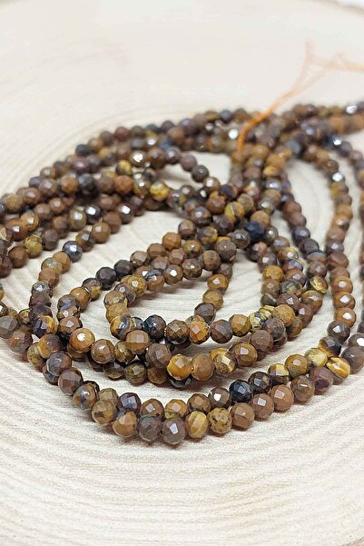 Yasamtohumu 2,5 mm Pietre de Ochii Tigru, Aranjament în Patru - are o lungime...