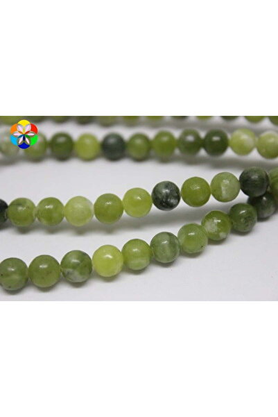 Yasamtohumu سلسلة ربع عالية الجودة من حجر اليشم - طول 9 سم، 6 مم