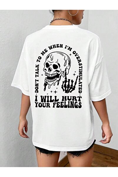 MODAVİBE Tricou pentru femei Fashion Vibe - Largi, Imprimat