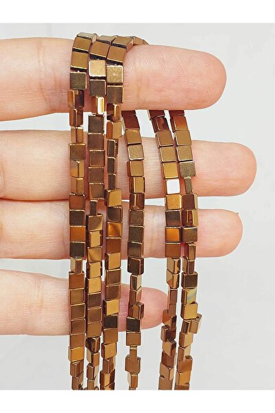 Yasamtohumu 9cm duge perle od hematitnog kamena - 4*2mm (49630)