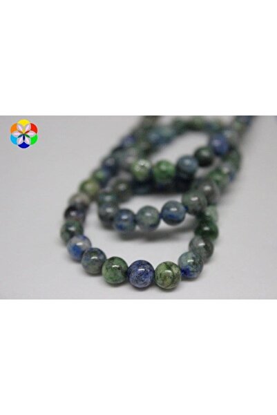 Yasamtohumu Azuritni kamen četvrtasti niz - dužina 9 cm, 6 mm obojen