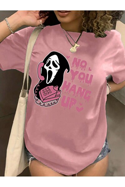 MODAVİBE Tricou supradimensionat pentru femei cu imprimeu Çiglik - Moda Vibe