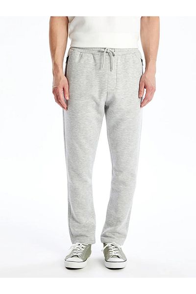 LC Waikiki Ανδρικό Slim Fit Sweat παντελόνι LCW Casual Grey - Melange
